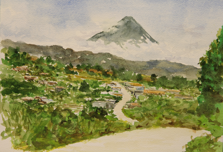 Road to Comalapa 9×12 Private Collection